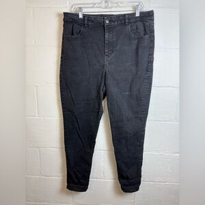 American Eagle Curvy High Rise Plus Size Black Woman’s Jeggings Size 18 Regular